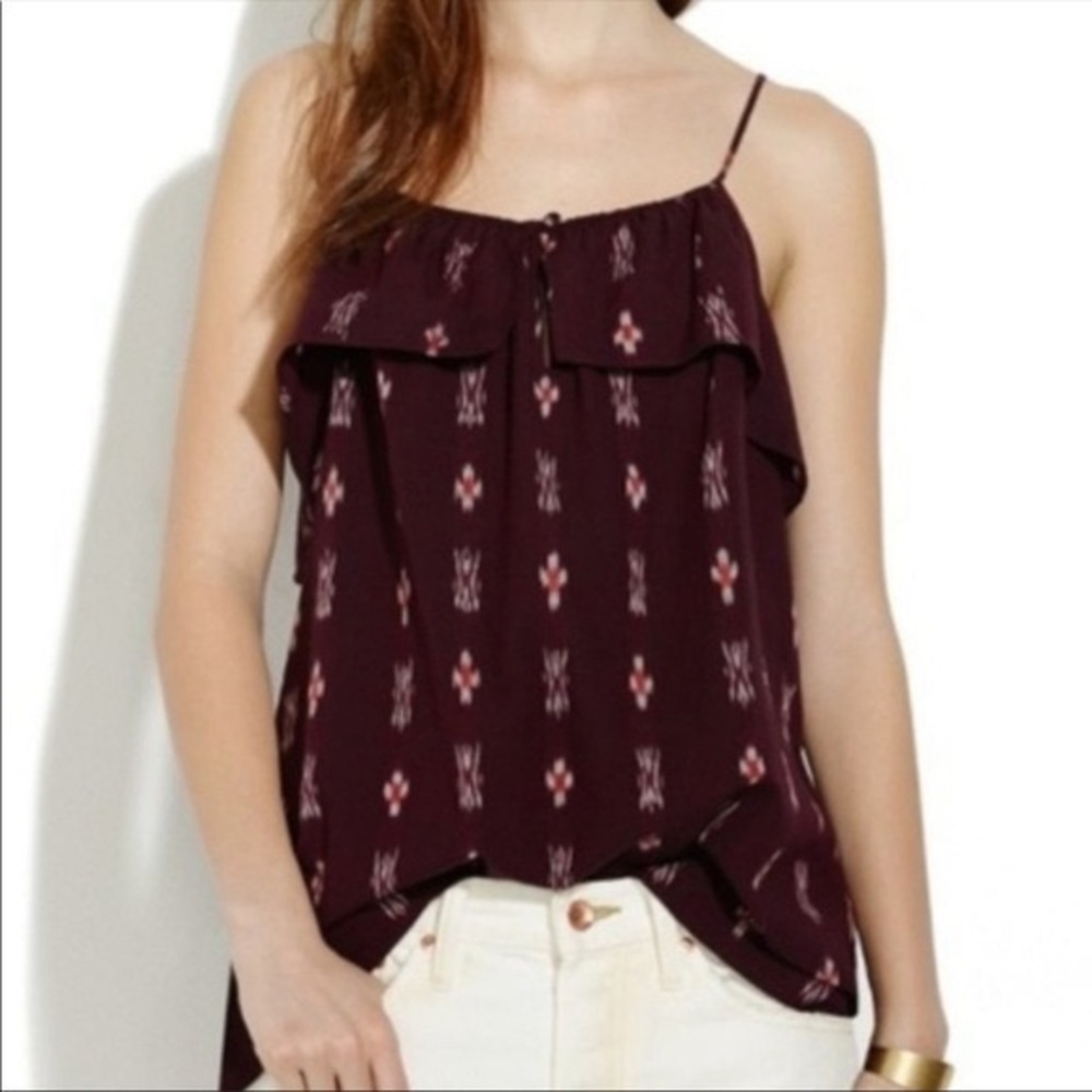 Madewell Tribal Ikat Flowing Tank